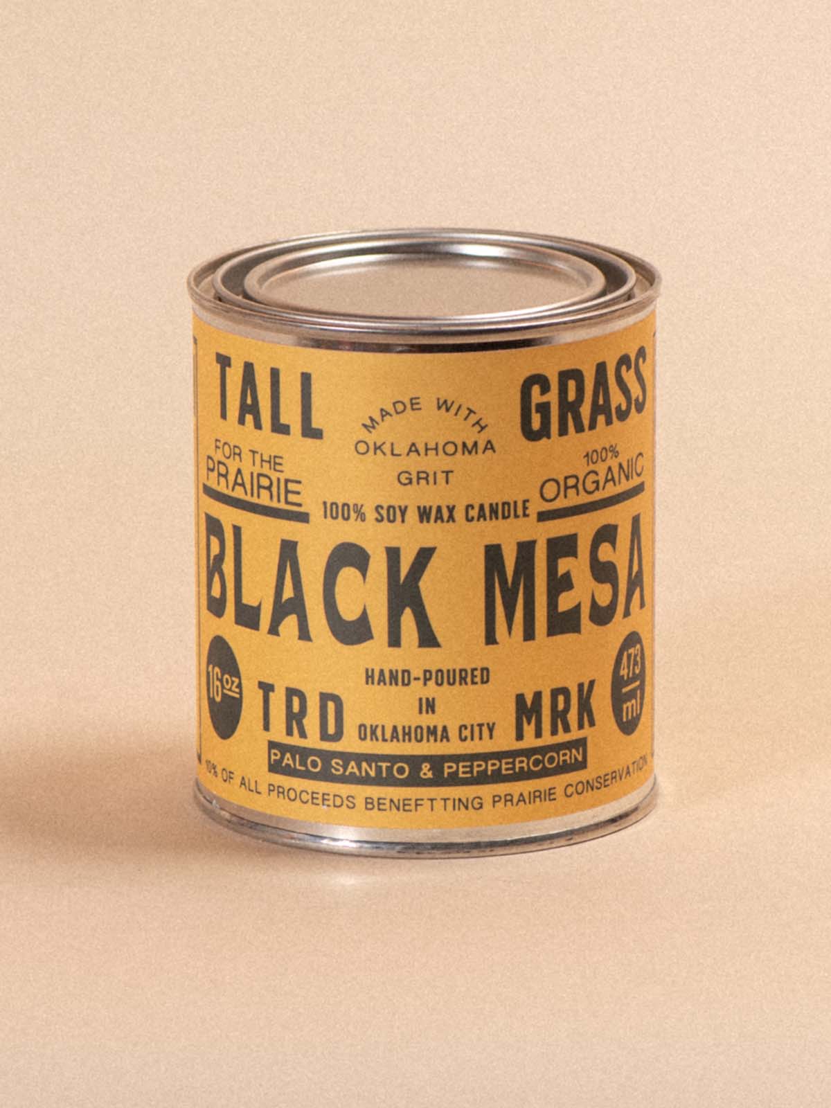 Black Mesa: Palo Santo + Peppercorn Soy Wax Candle: 4 oz