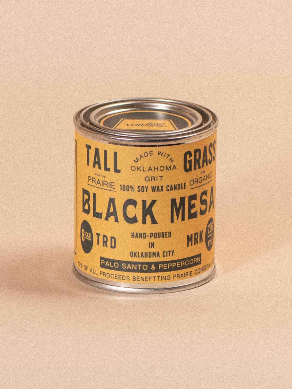 Black Mesa: Palo Santo + Peppercorn Soy Wax Candle: 4 oz