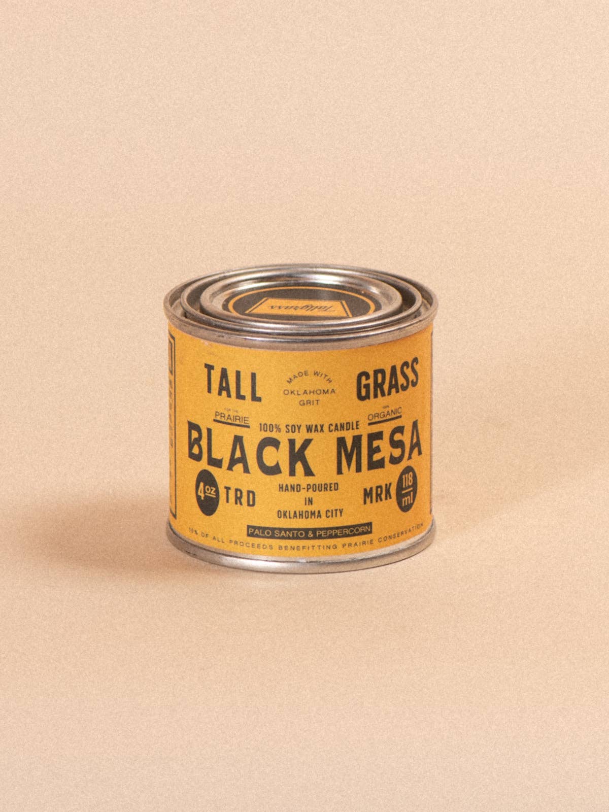 Black Mesa: Palo Santo + Peppercorn Soy Wax Candle: 4 oz