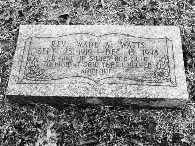Wade A. Watts Grave