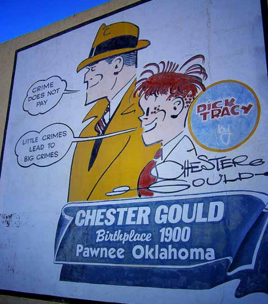 Dick Tracy Museum in Pawnee, Oklahoma.